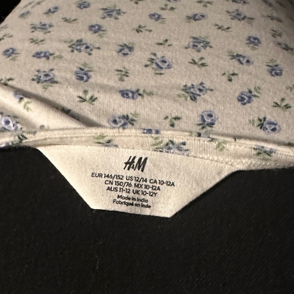 H&M Floral Camisole - White and Blue - Picture 3 of 3